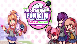 Friday Night Funkin' Doki Doki Takeover! Friday Night Funkin' Doki Doki Takeover! img