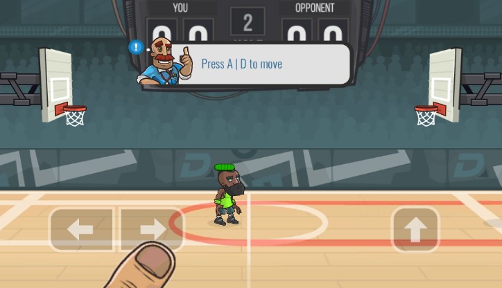 Dunk Clash is a fast-paced basketball game where players compete in quick